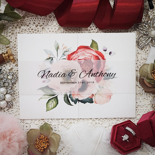 Gatefold Wedding Invitation 3314