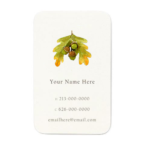 Fall Acorns Personal Favor Tags