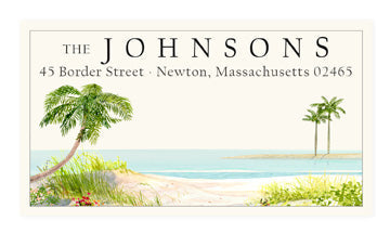 Key West Panoramic Return Address Labels