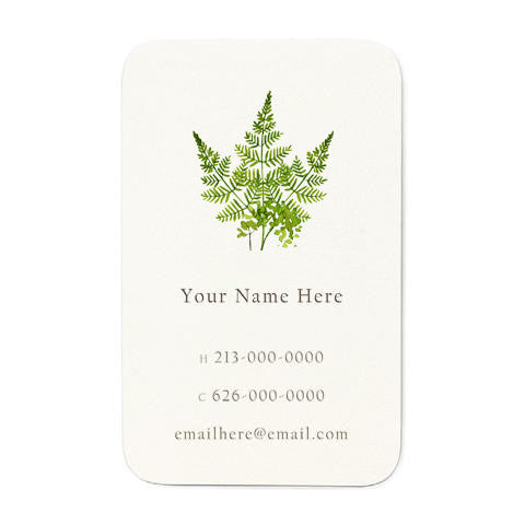 Fern Sprigs Personal Favor Tags