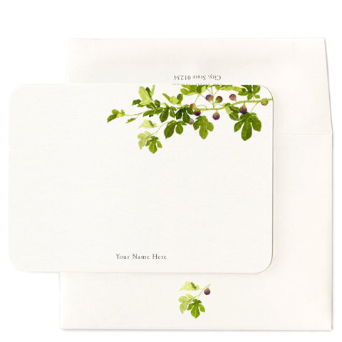 Fig Branch Personalized Note Cards