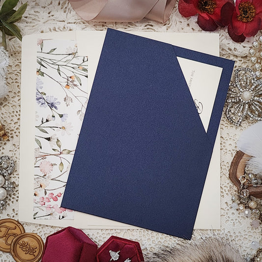 Pocket Wedding Invitation 3400