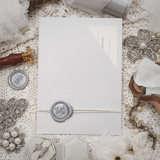 Pocket Wedding Invitation 3401