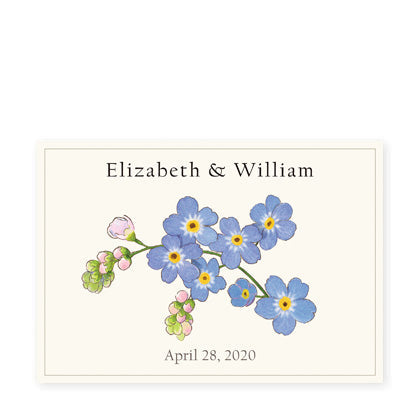 Forget Me Not Celebration Labels