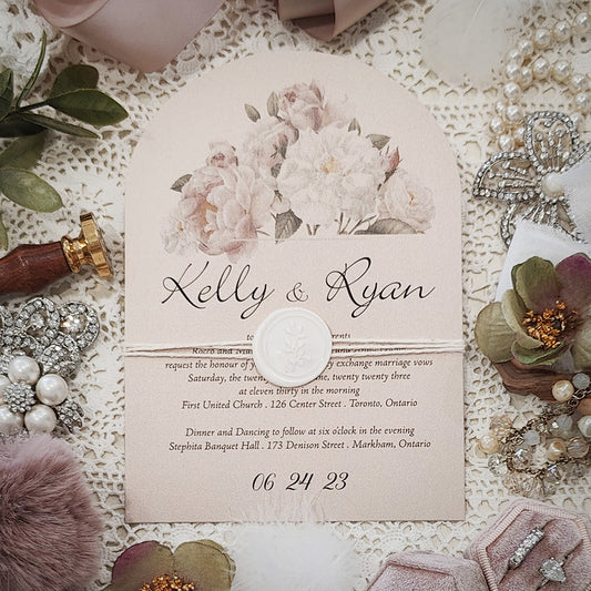 Arch Wedding Invitation 3602
