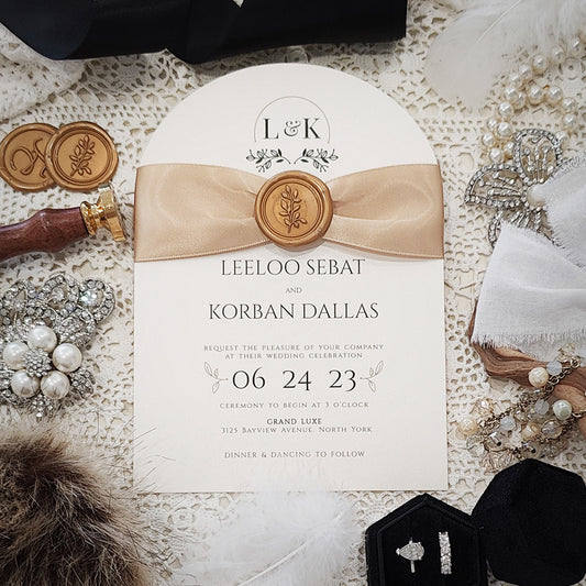 Arch Wedding Invitation 3603