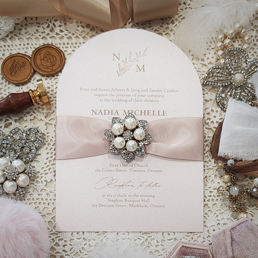Arch Wedding Invitation 3609