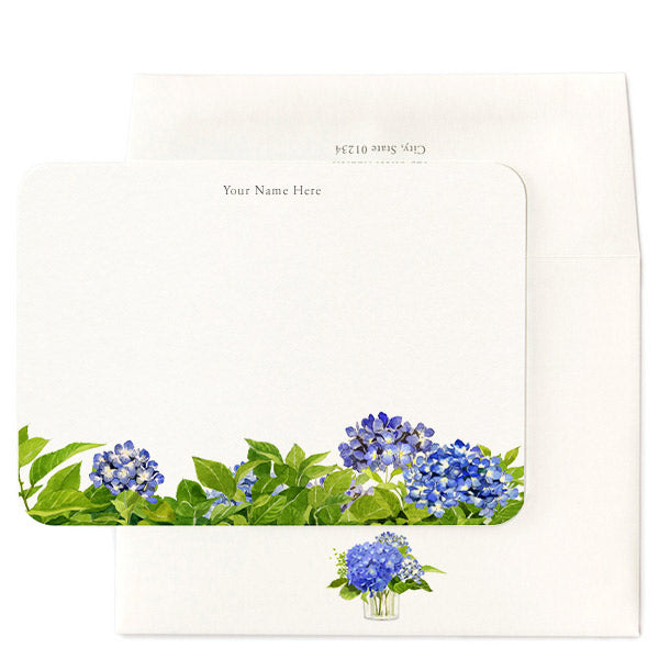 Garden Hydrangeas Signature Note Cards