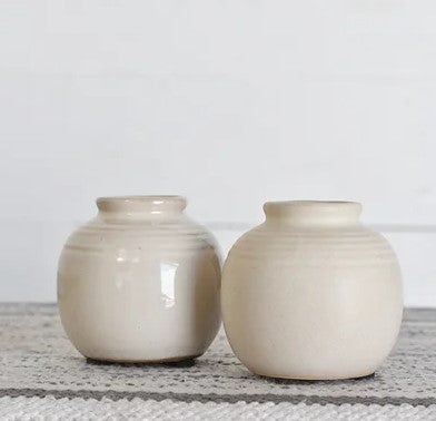 3.15" White Ball Vase
