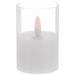 2x3" White Glass Timer Candle