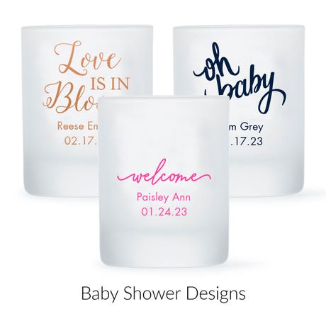 Custom Printed 2.75 oz. Frosted Shot Glass Favor - Baby Shower | More Occasions