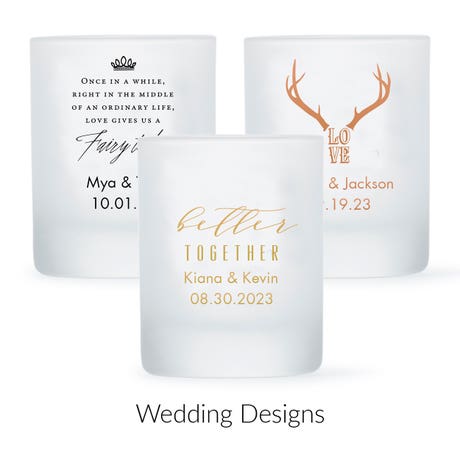 Custom Printed 2.75 oz. Frosted Shot Glass Wedding, Party or Event Favor - Wedding | More Occasions
