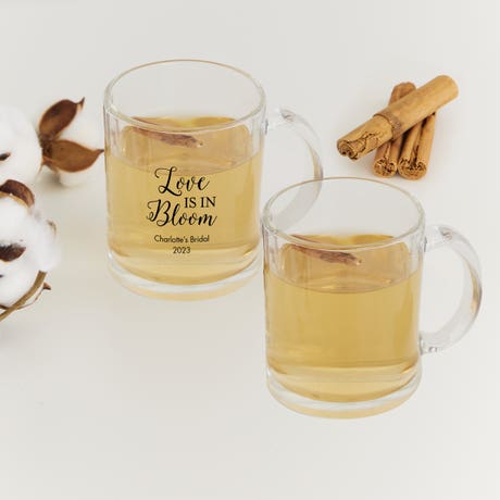 11 oz. Clear Glass Coffee Mug Favor - Blank | Designs Available