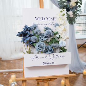 Unique And Elagant Floral Pvc Wedding Sign CS094