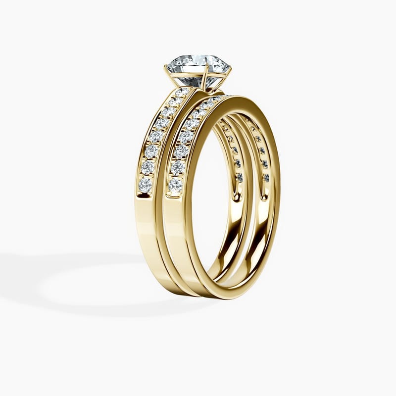 Horizon Pave Round Ring