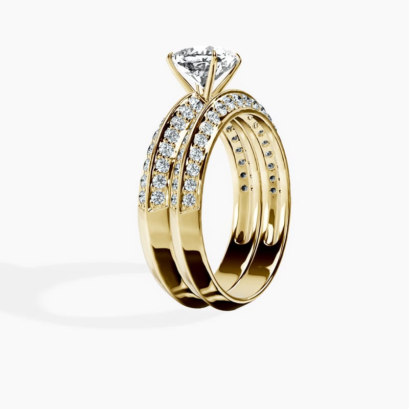 Knife Edge Cushion Ring