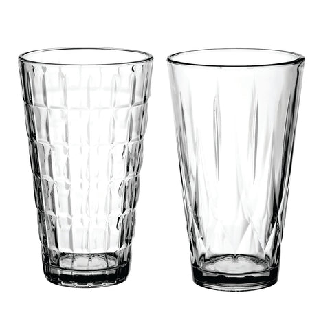 Crystal Glass Vase Assortment of 2 - 9"