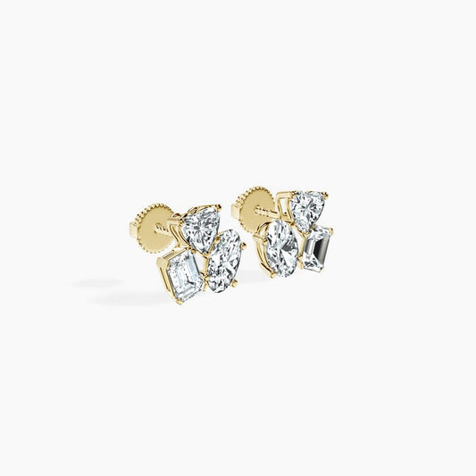Heart Melange Studs