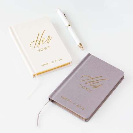 Personalized Vow Pocket Notebook - Her Vows
