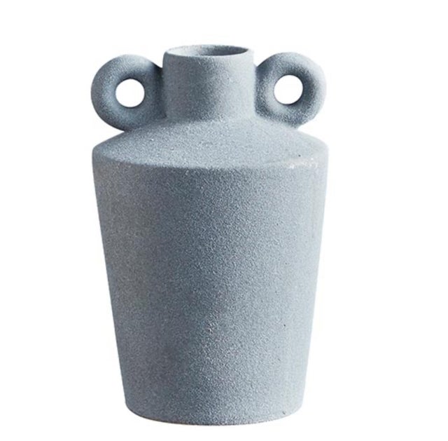 Dark Gray Handle Vase
