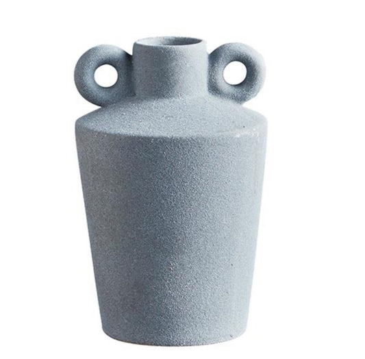 Dark Gray Handle Vase