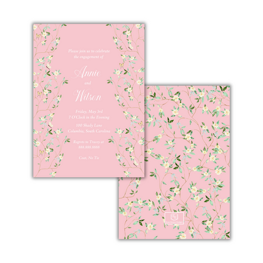 Pink Chinoiserie - Wedding Shower Invite