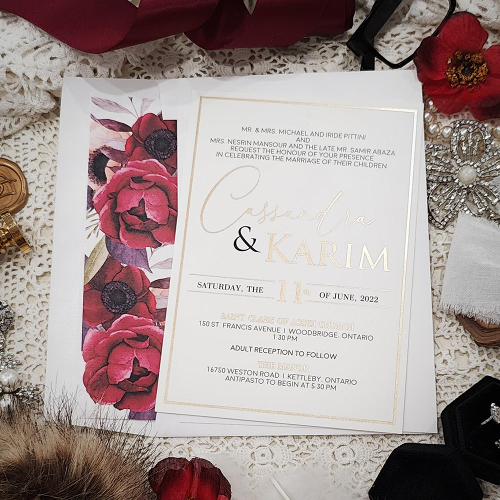 Foil Pressed Wedding Invitation 5200