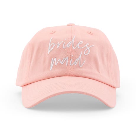 Women's Embroidered Bachelorette Party Dad Hat - Bridesmaid Script