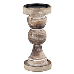 Mango Wood Candle Holder - Medium