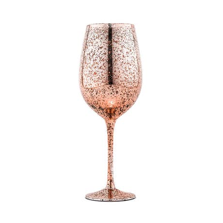 18 oz. Mercury Wine Glass - Rose Gold