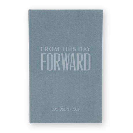 Personalized Velvet Vow Pocket Notebook - From This Day Forward