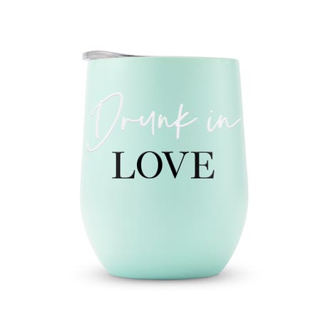 Personalized 12 oz. Stemless Travel Tumbler - Drunk in Love