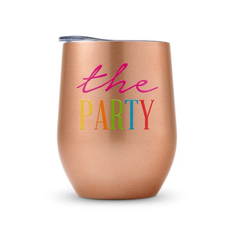 Personalized 12 oz. Stemless Travel Tumbler - The Party