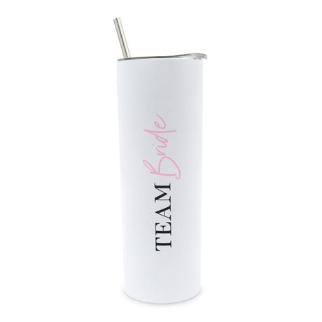 Personalized 22 oz. Tall Insulated Stainless Steel Travel Mug with Lid - Team Bride