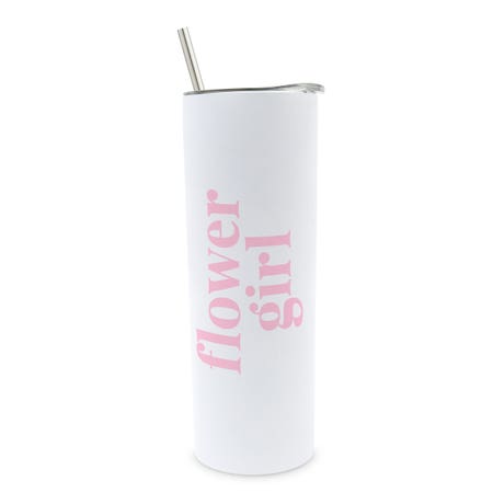 Personalized 22 oz. Tall Insulated Stainless Steel Travel Mug with Lid - Desert Floral Flower Girl