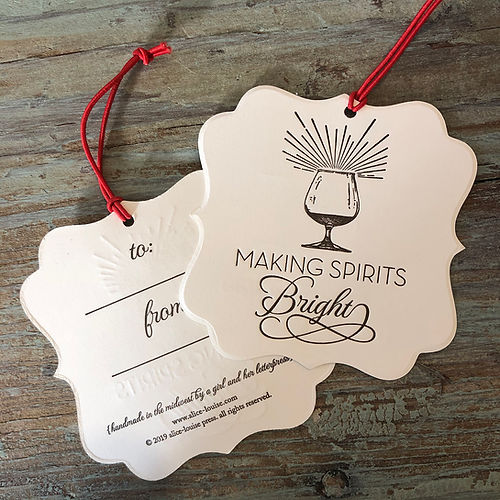 Making Spirits Bright Wine Tags