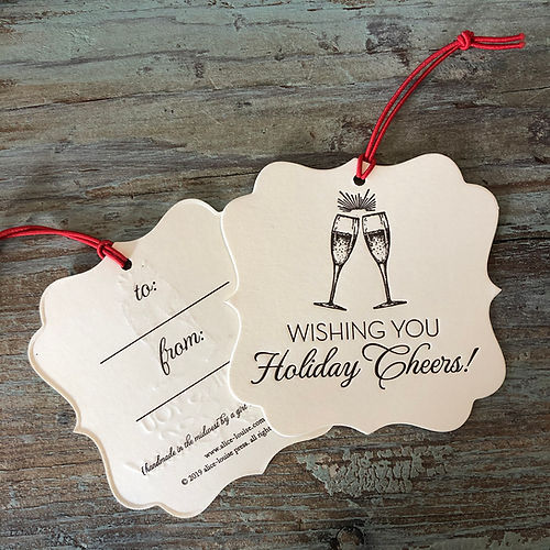 Holiday Cheers Wine Tags