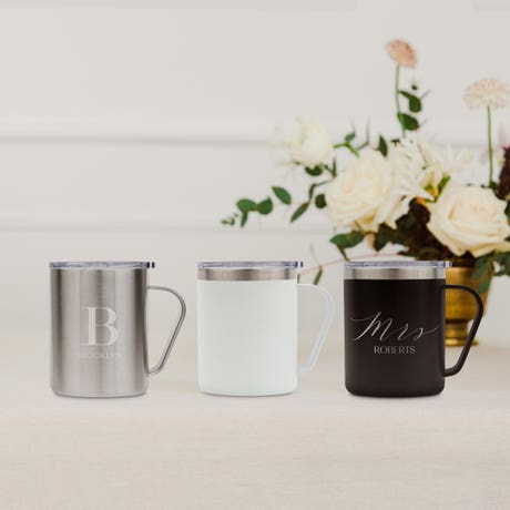 10 Oz. Insulated Metal Travel Coffee Mug - Blank - Unique Gift for Him|Her