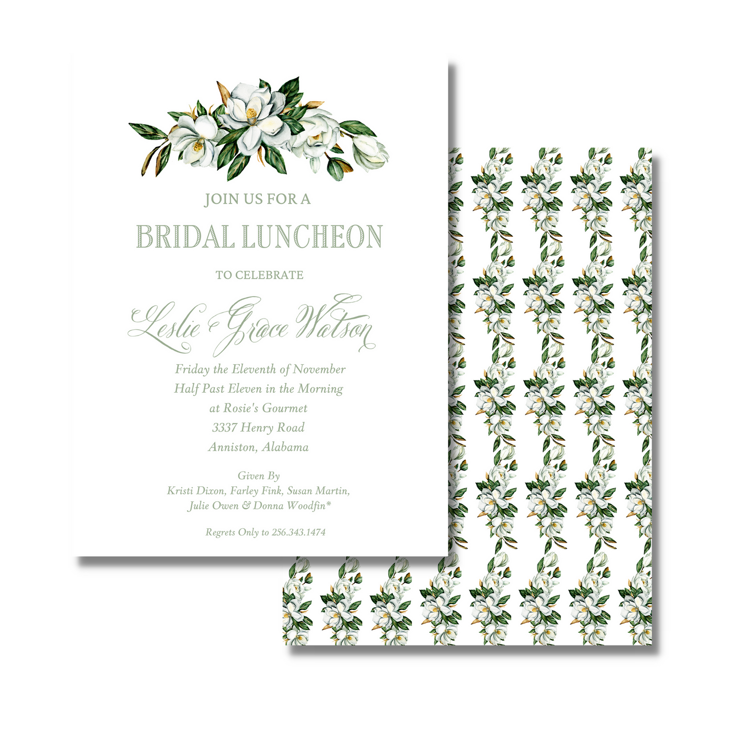 Magnolia Bunch - Bridal Shower Invite