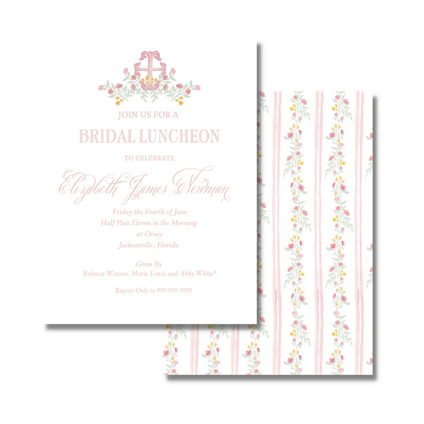 Flirty Florals - Bridal Shower Invite