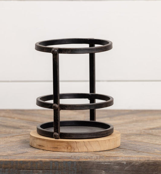 Black Metal Candle Holder