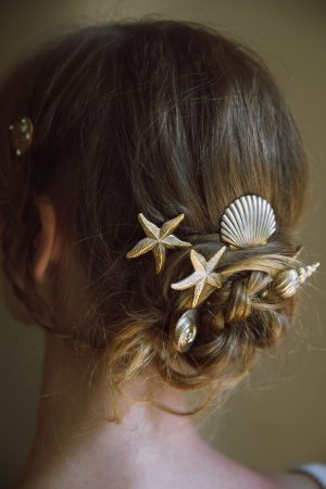 Venus Seashell Beach Wedding Hair Pins No. 2291