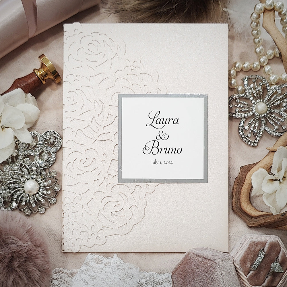 Laser Cut Wedding Invitation 8003