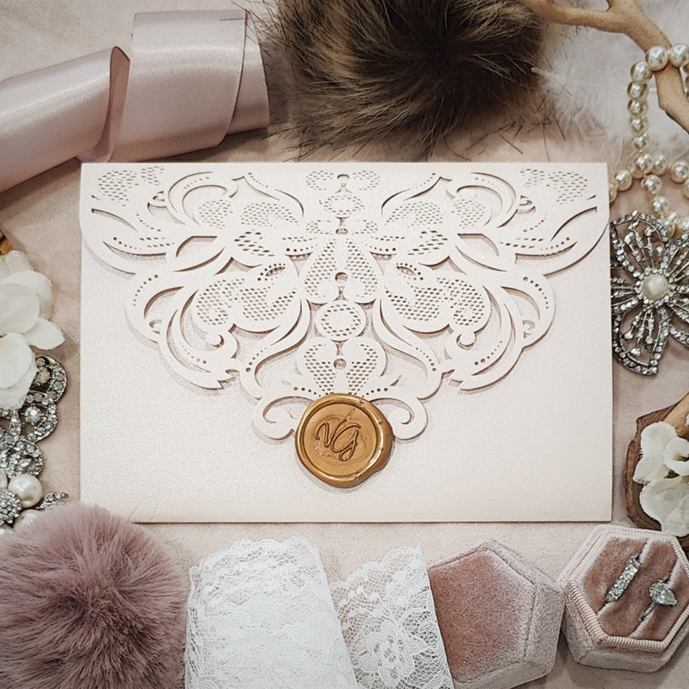 Laser Cut Wedding Invitation 8010