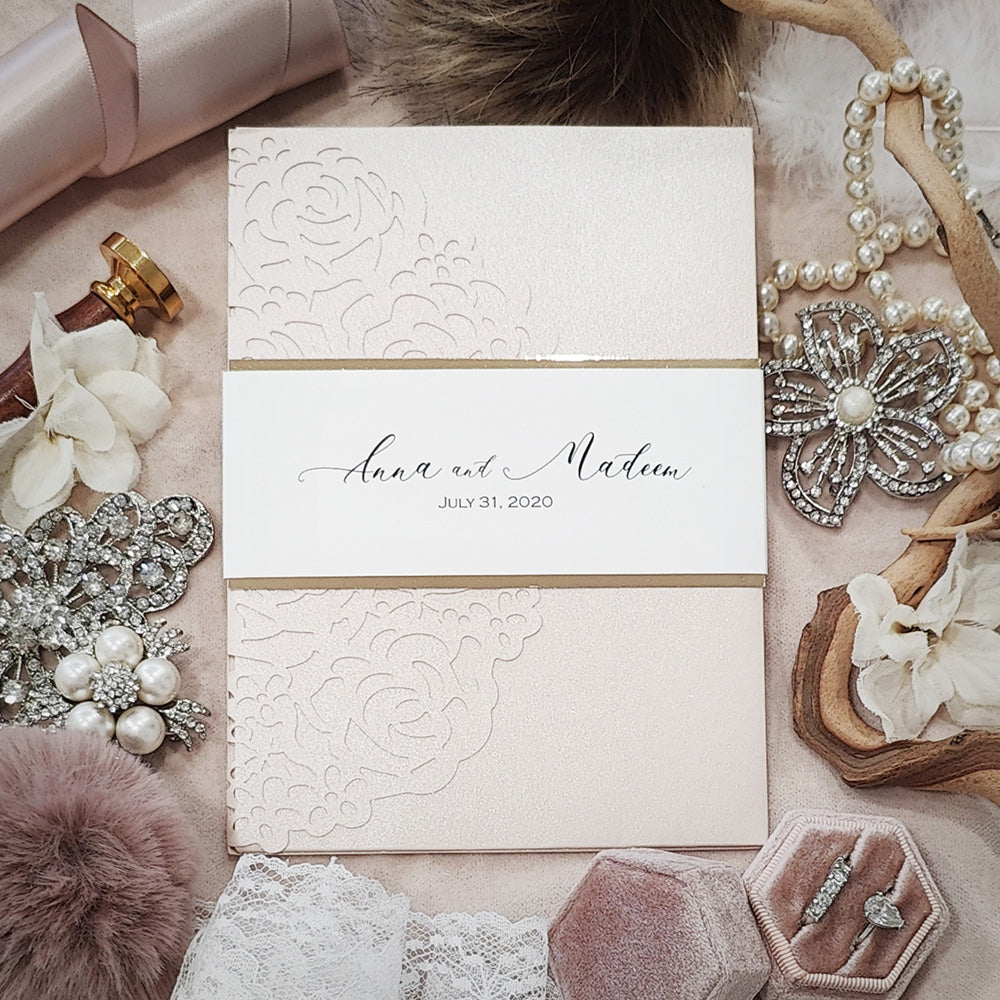 Laser Cut Wedding Invitation 8014