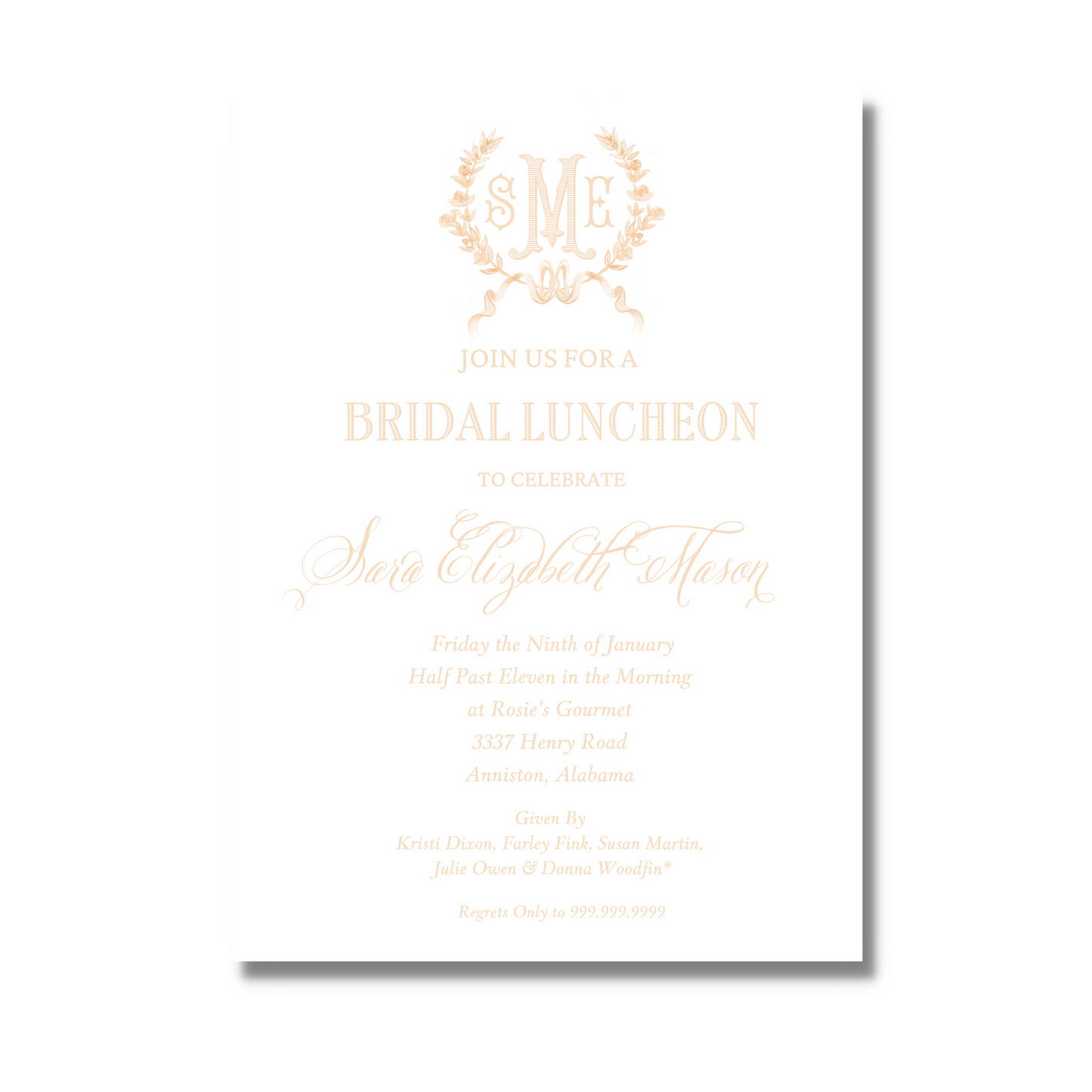 Golden Girl - Bridal Shower Invite