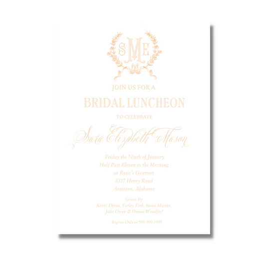 Golden Girl - Bridal Shower Invite