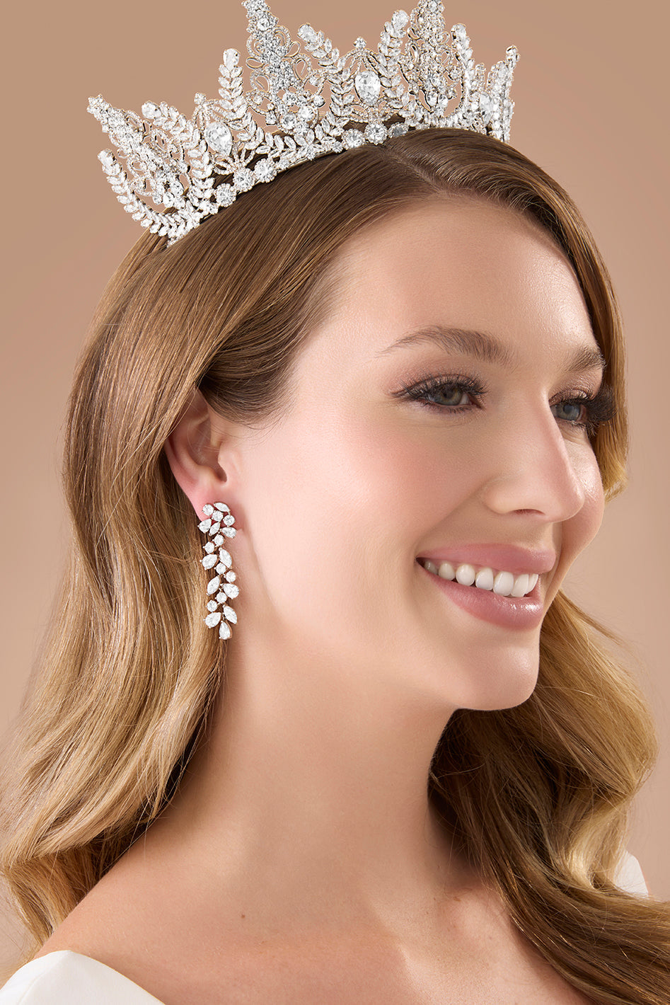 Brooklyn Simulated Diamond Drop Earrings