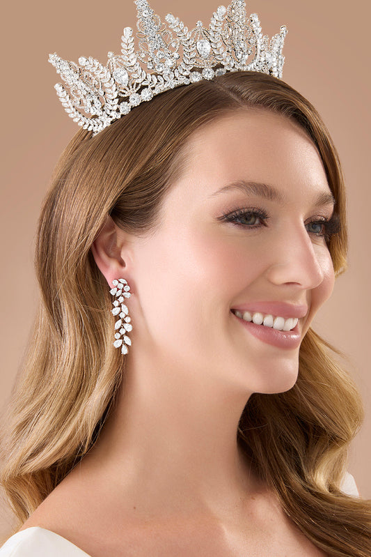 Brooklyn Simulated Diamond Drop Earrings