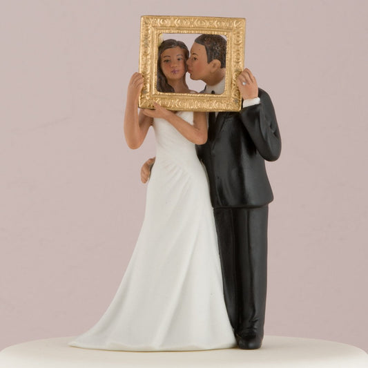 "Picture Perfect" Couple Figurine- Medium Skin Tone